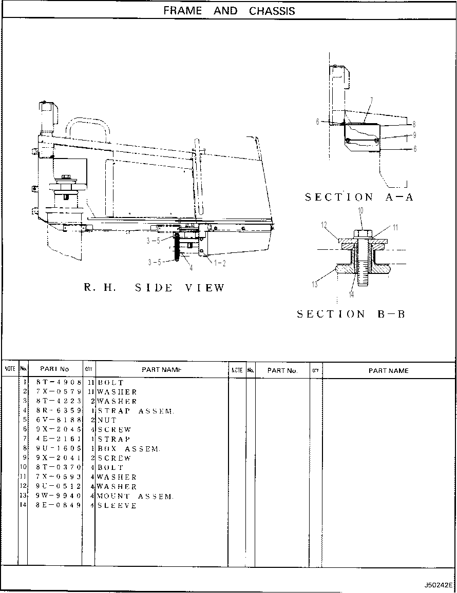 PLATFORM MOUNTING 4Y8719 CAT