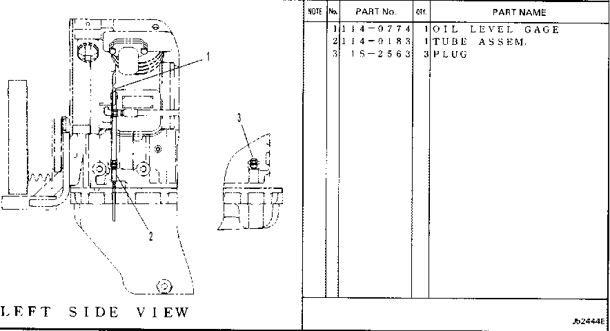 OIL LEVEL GAUGE 1140773 CAT