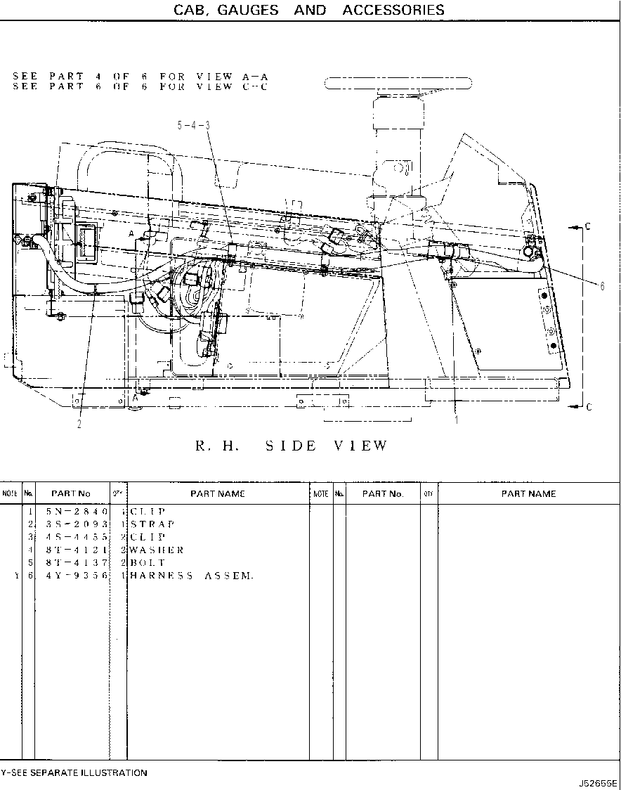 CAB WIRING 4Y9634 CAT