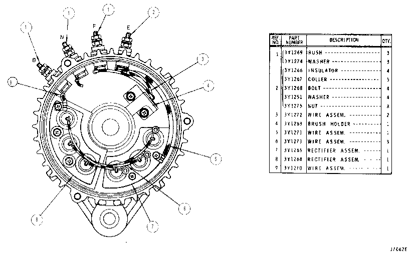 REAR BRACKET ASSEMBLY 3Y1261 CAT