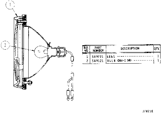 STOP AND TAIL LAMP ASSEMBLY 5A8494 CAT