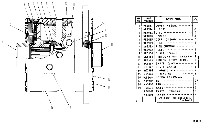 DIFFERENTIAL GROUP 8K8300 CAT