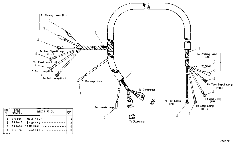 Жгут проводов 3Y1966 CAT