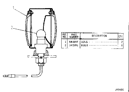 CLEARANCE LAMP ASSEMBLY 3Y1737 CAT