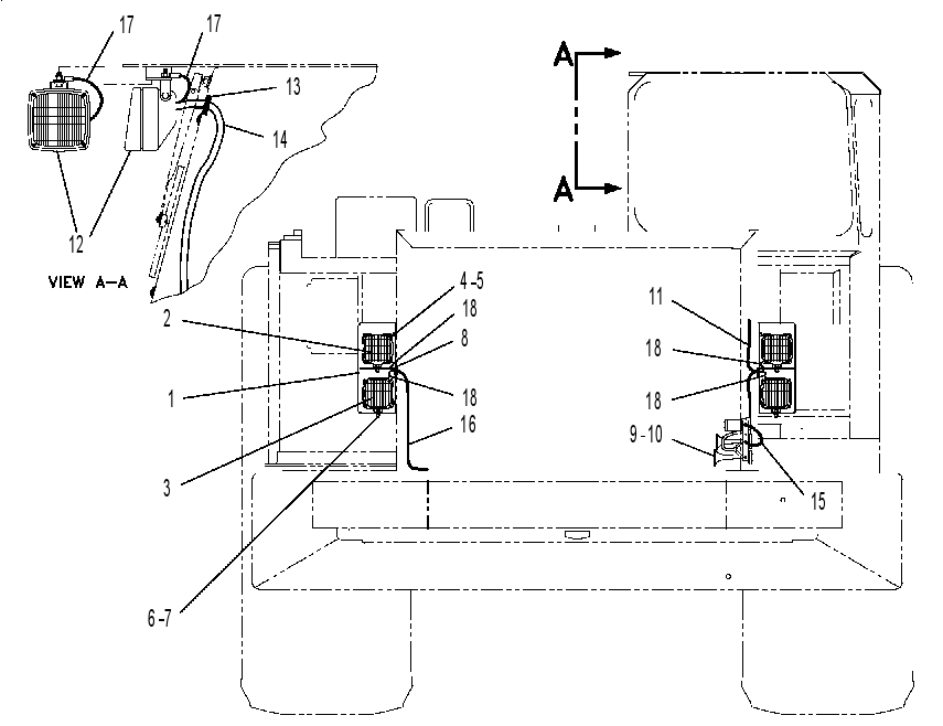 LIGHTING GP-FRONT 6DE7061 CAT
