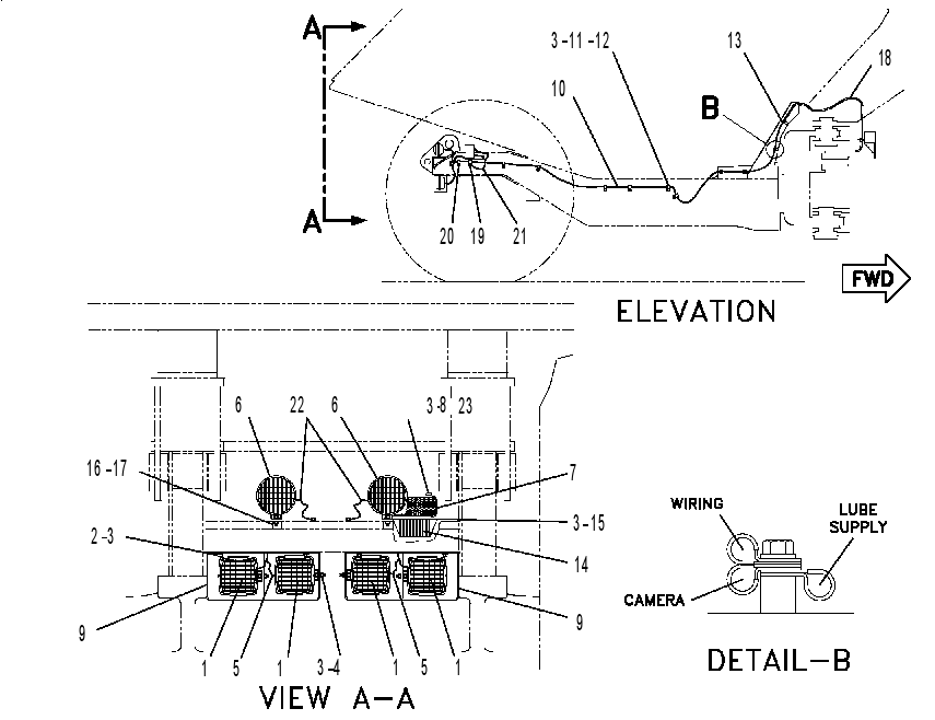 LIGHTING GP-REAR 6DE7062 CAT