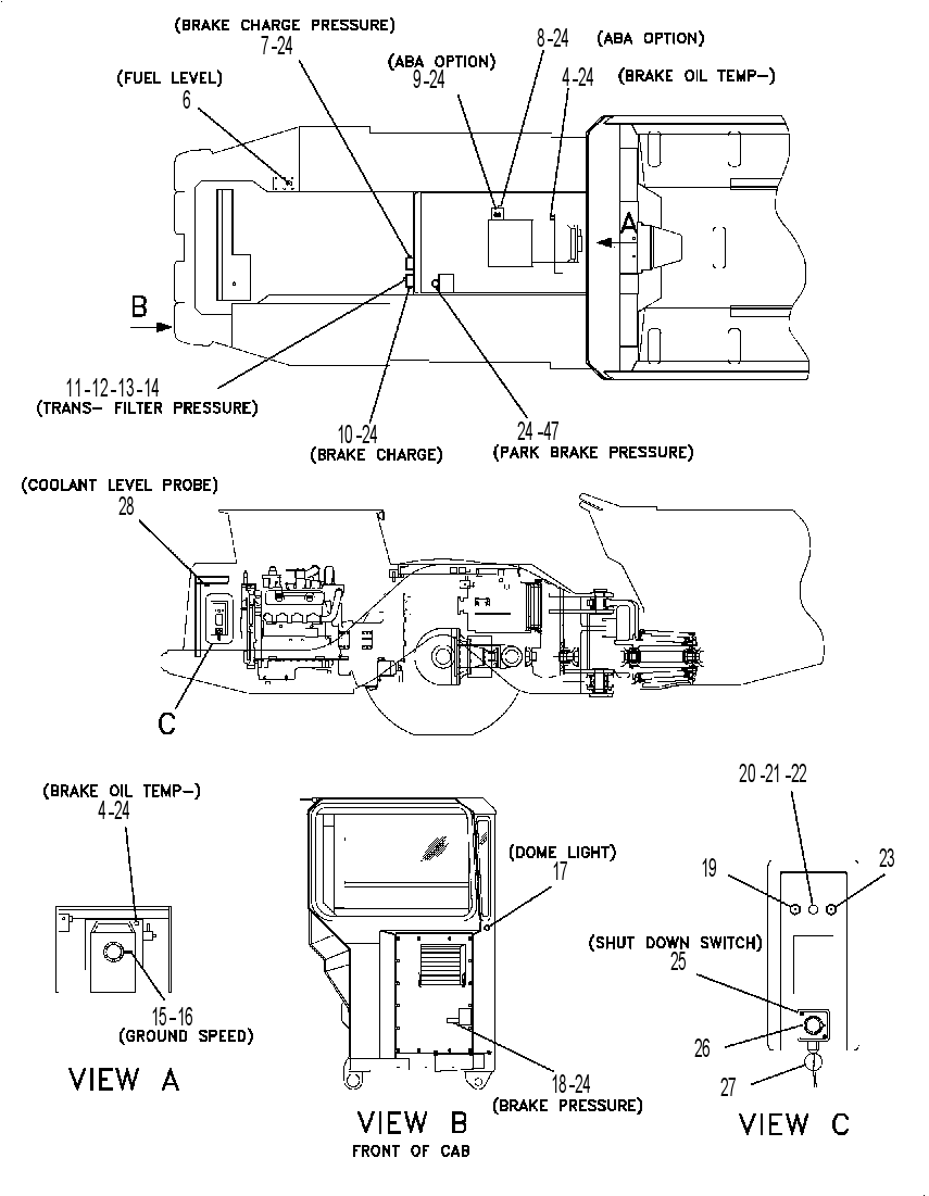 SENSOR & SWITCH GP 6DE8568 CAT