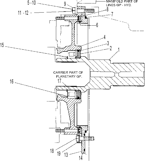 ADAPTER GP-TRANSMISSION 6DE1933 CAT