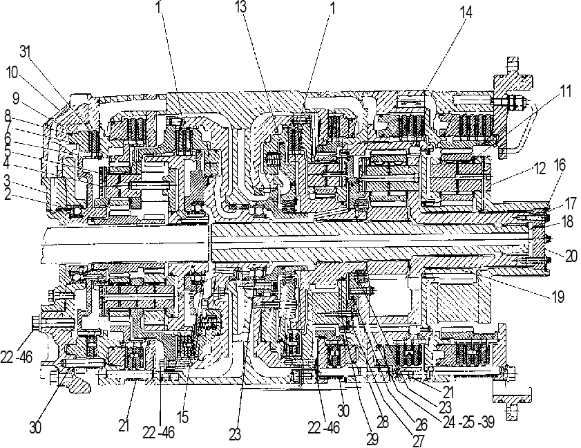 Планетарная передача трансмиссии 6DE3180 CAT