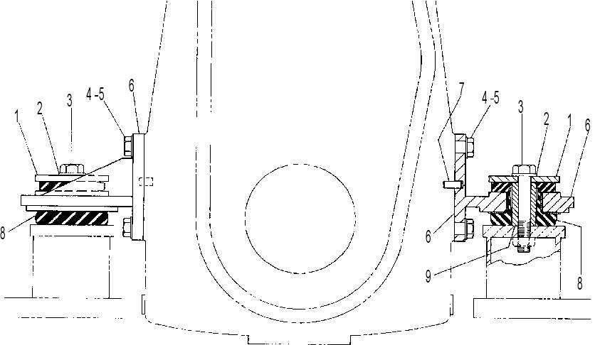 SUPPORT GP-TRANSMISSION 6DE3074 CAT
