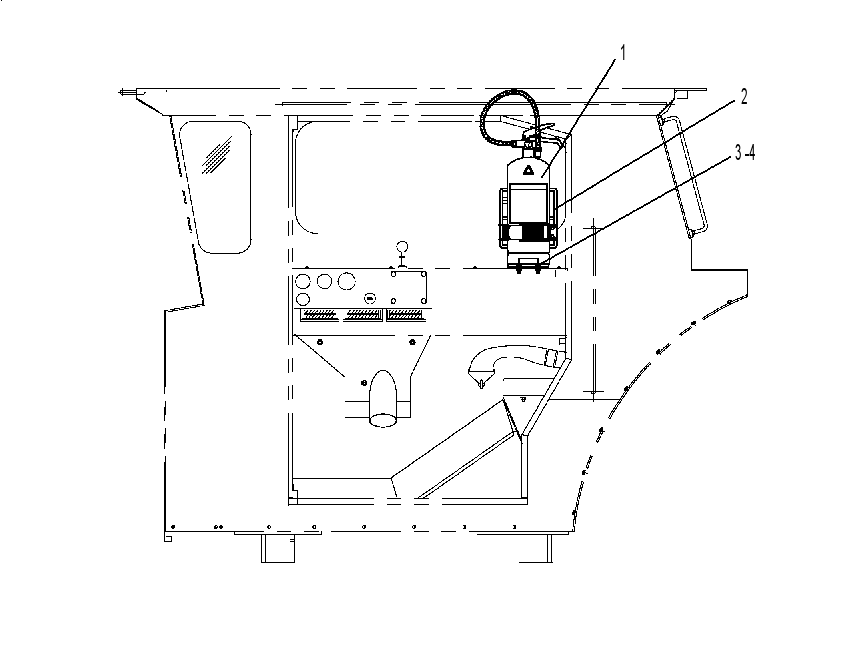 FIRE EXTINGUISHER GP 6DE7740 CAT