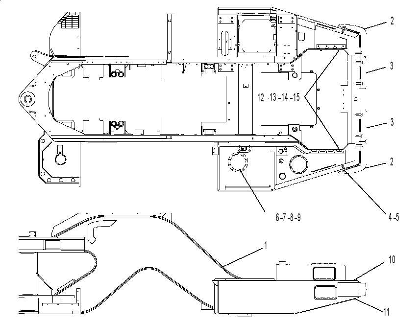 FRAME GP-ENGINE END 6DE6733 CAT
