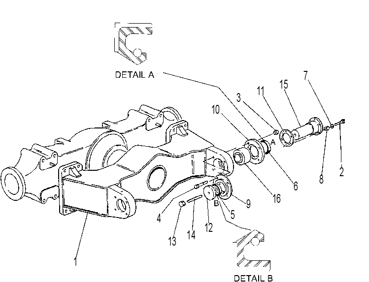 FRAME GP-SUSPENSION 6DE3597 CAT