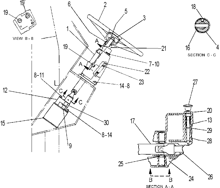 PUMP & STEERING COLUMN GP 6DE4650 CAT