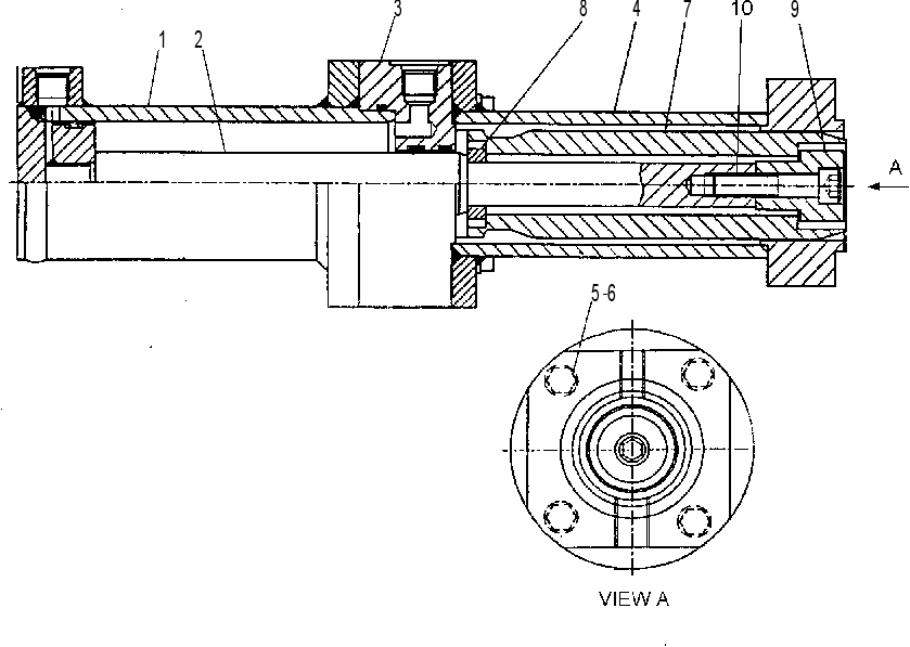 CYLINDER GP-CAB LOCKDOWN 6DE6208 CAT