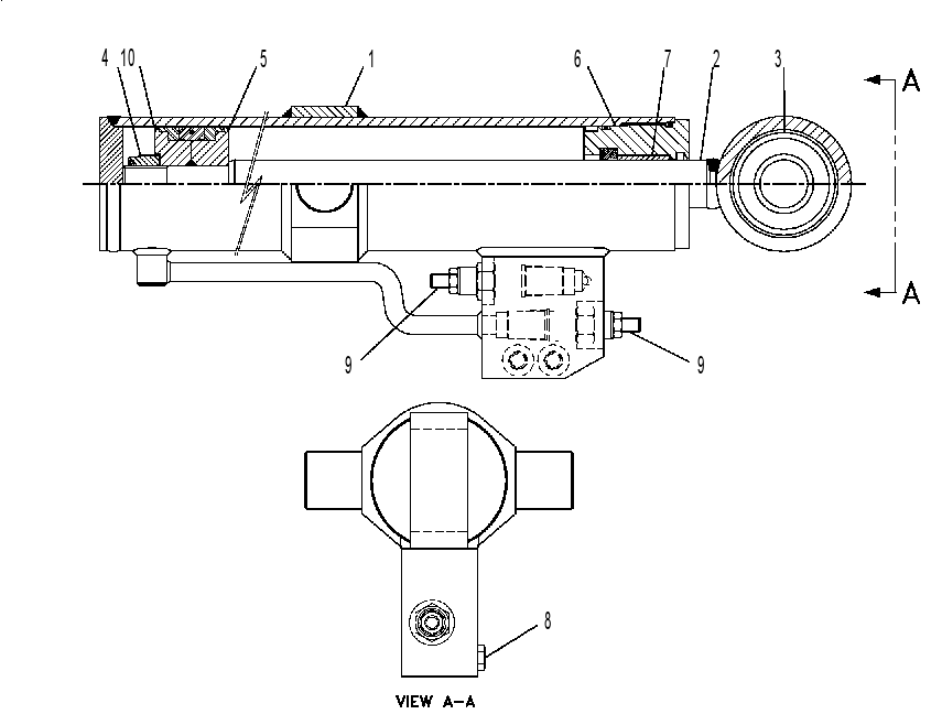 CYLINDER GP-CAB TILT 6DE5073 CAT