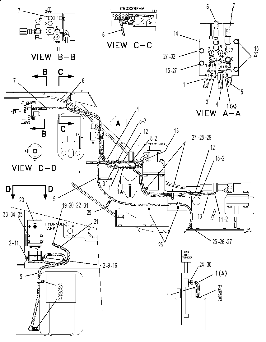 LINES GP-CAB TILT 6DE8709 CAT
