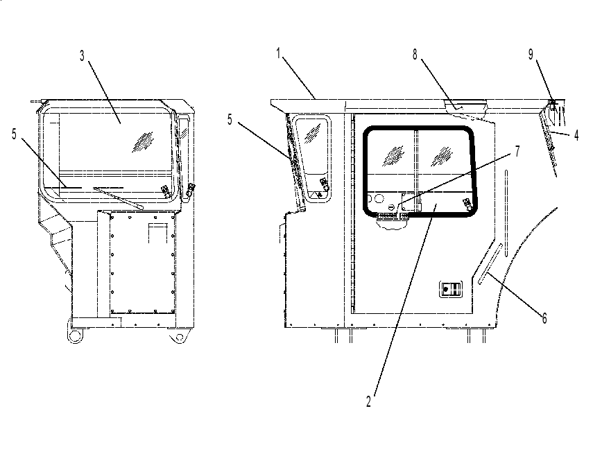 CAB AR-ENCLOSED FOPS 6EL0849 CAT