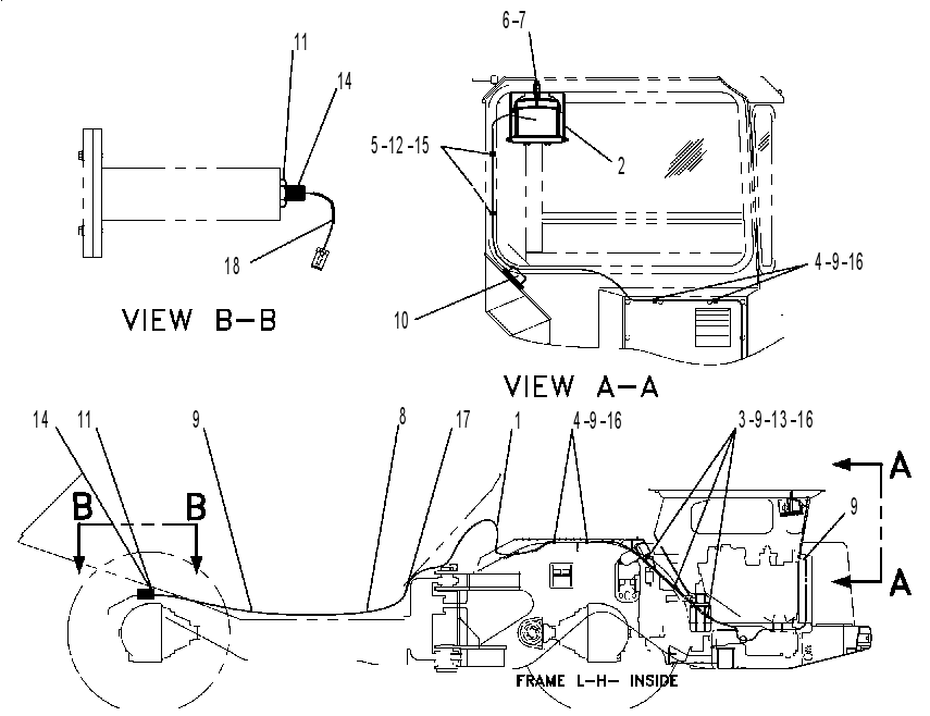 MOUNTING GP-CAMERA MONITOR 6DE7210 CAT