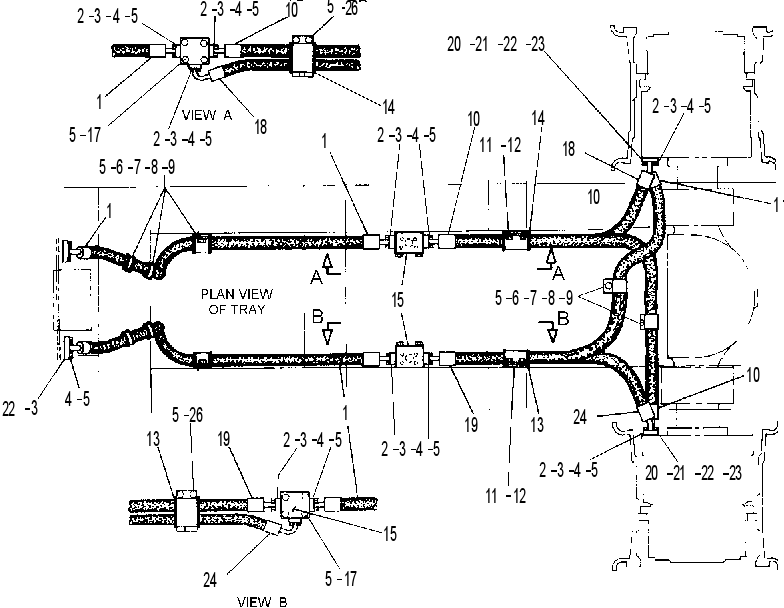 LINES GP-BRAKE OIL COOLER 6EL0323 CAT