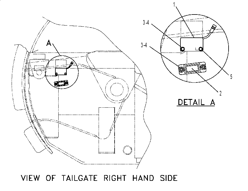 SWITCH GP-TAILGATE CONTROL 6DE7154 CAT