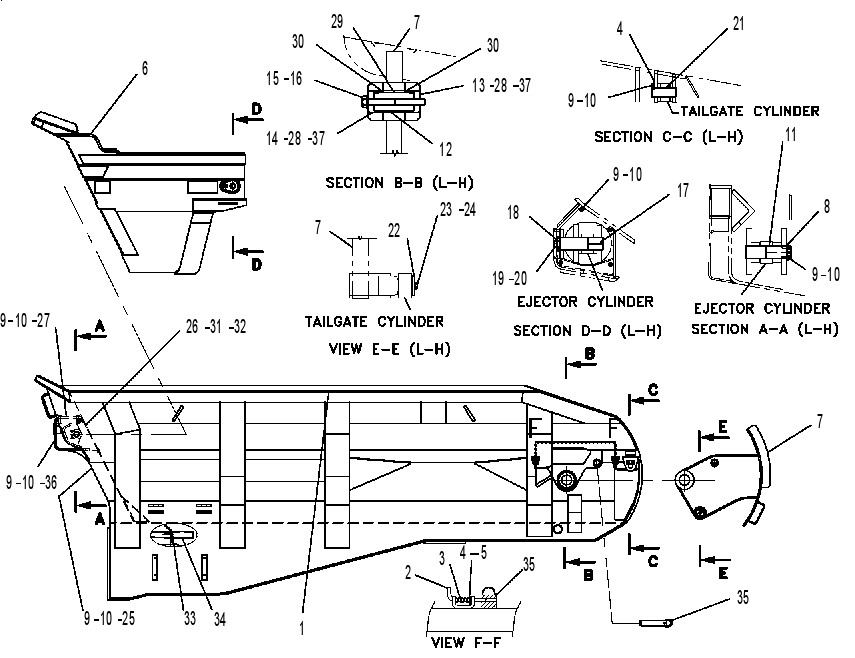 BODY GP-EJECTOR 6DE5031 CAT