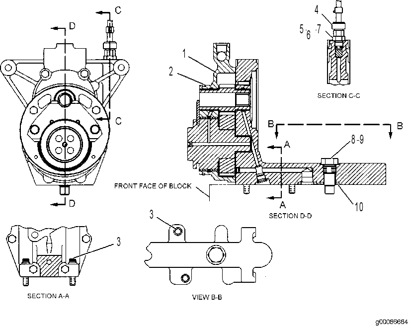 DRIVE GP-UNIT INJ HYD PUMP 7DE4544 CAT