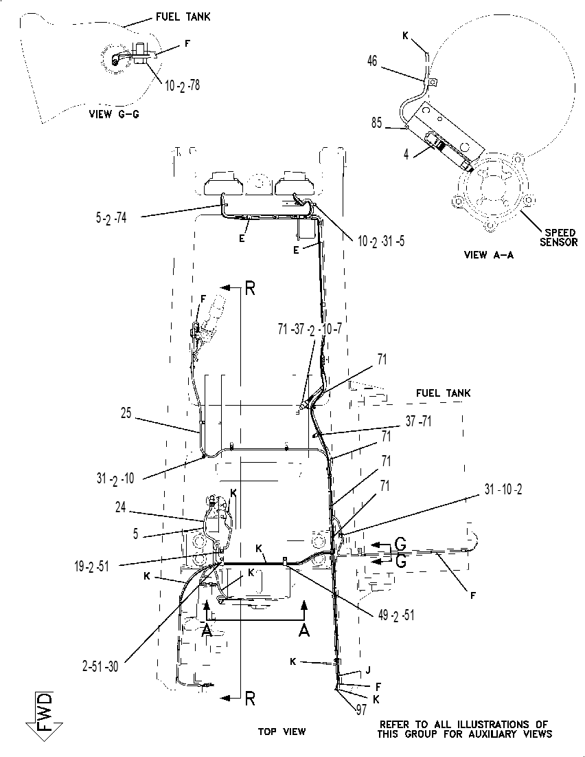 WIRING & LIGHTING GP-CHASSIS 7DE5233 CAT