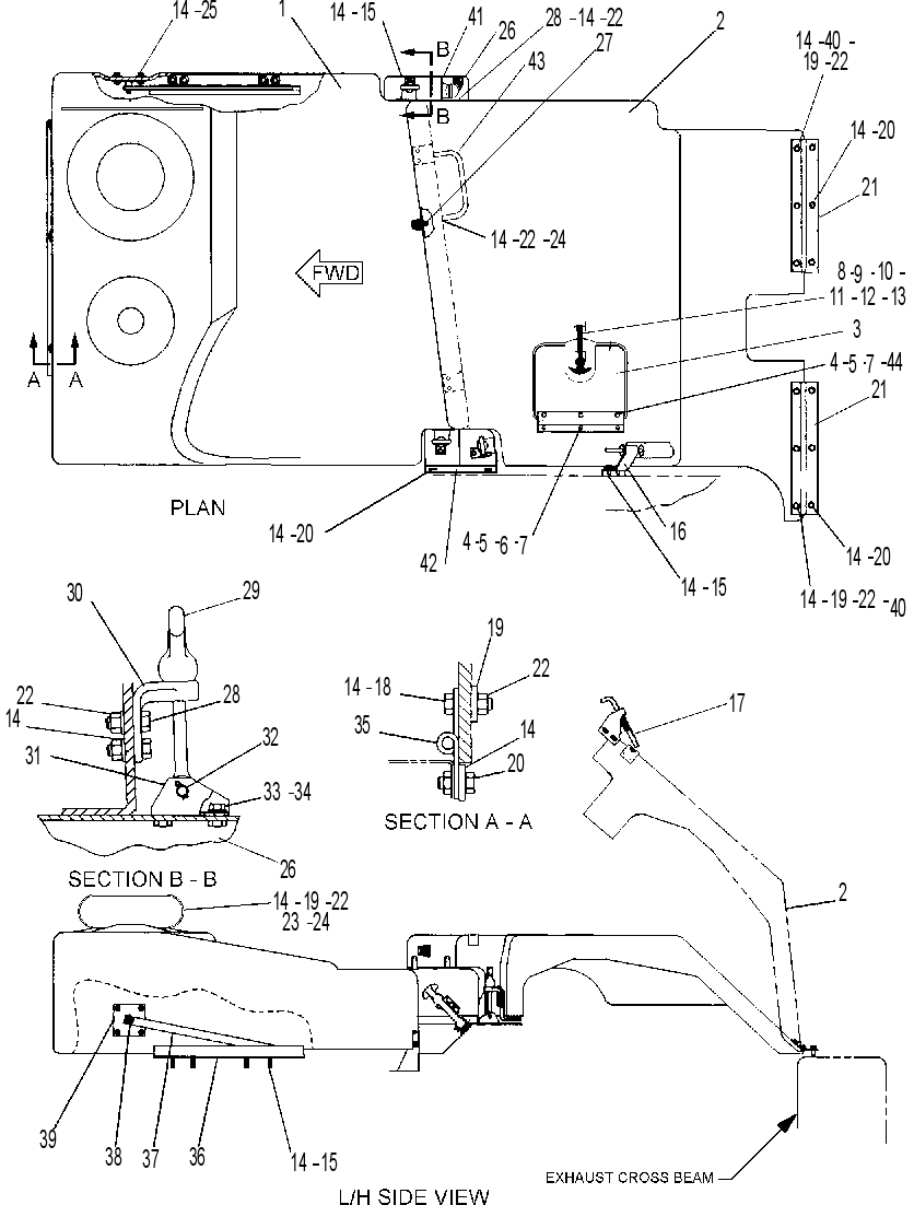 HOOD GP-TRUCK 7DE5006 CAT