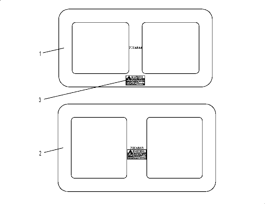 TEMPLATE GP-WINDOW GLASS 7DE5004 CAT