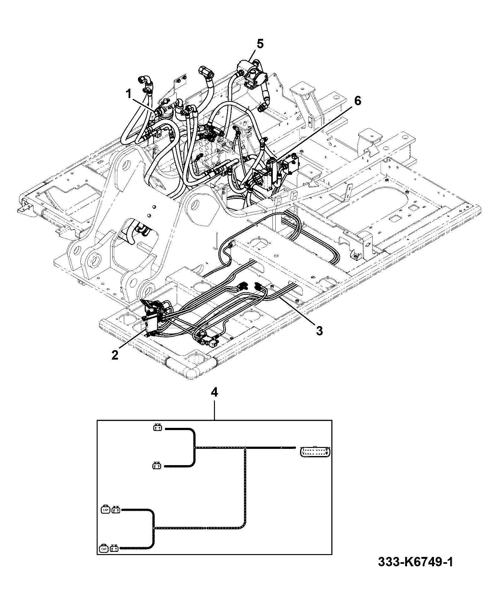 Жгут проводов 333/K6657 JCB