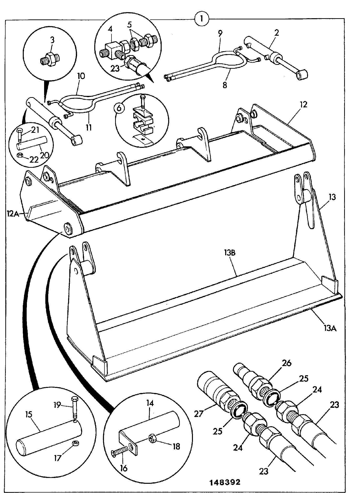 Двухчелюстной ковш 531/96600 JCB