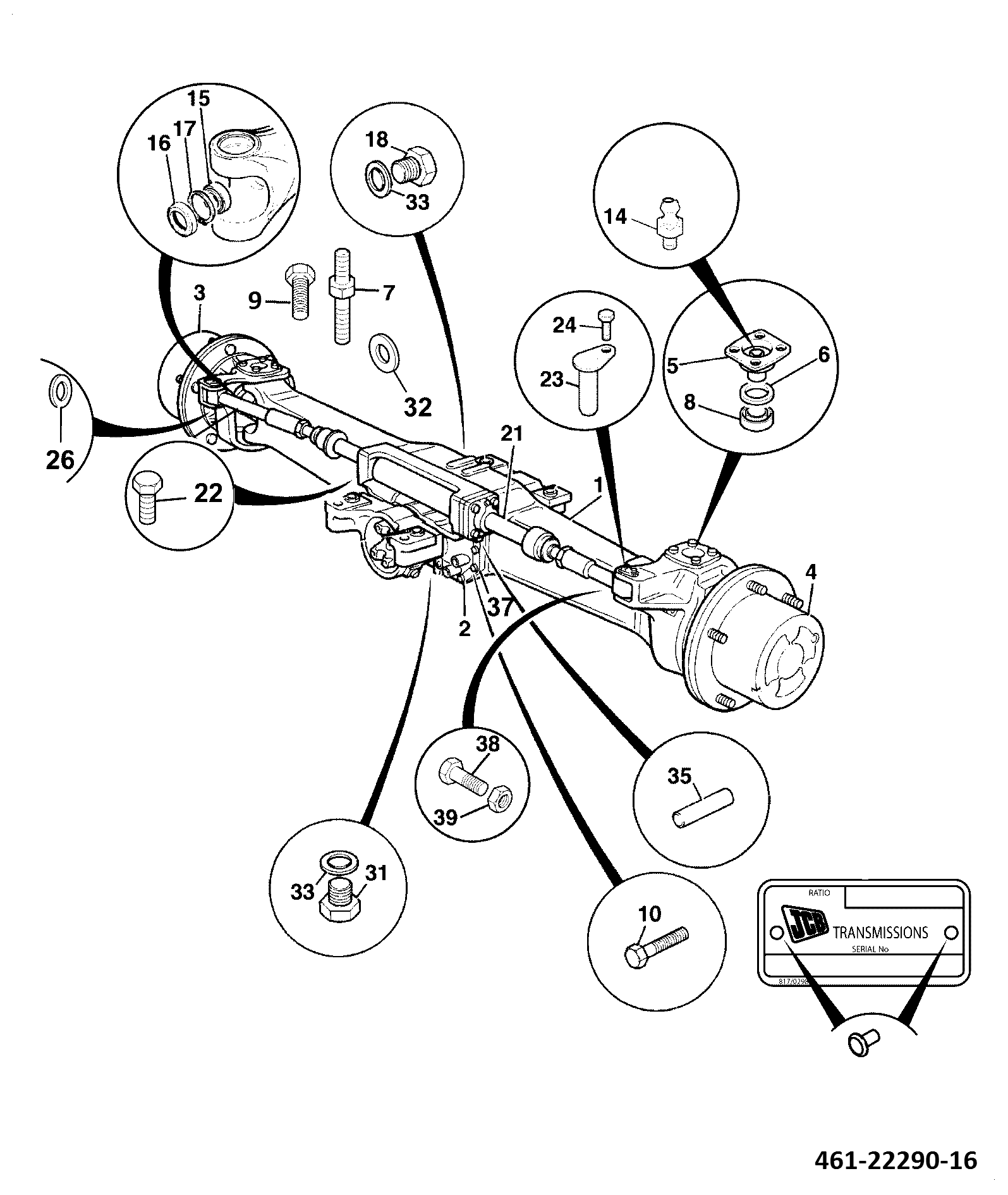 подшипник 907/08400 JCB