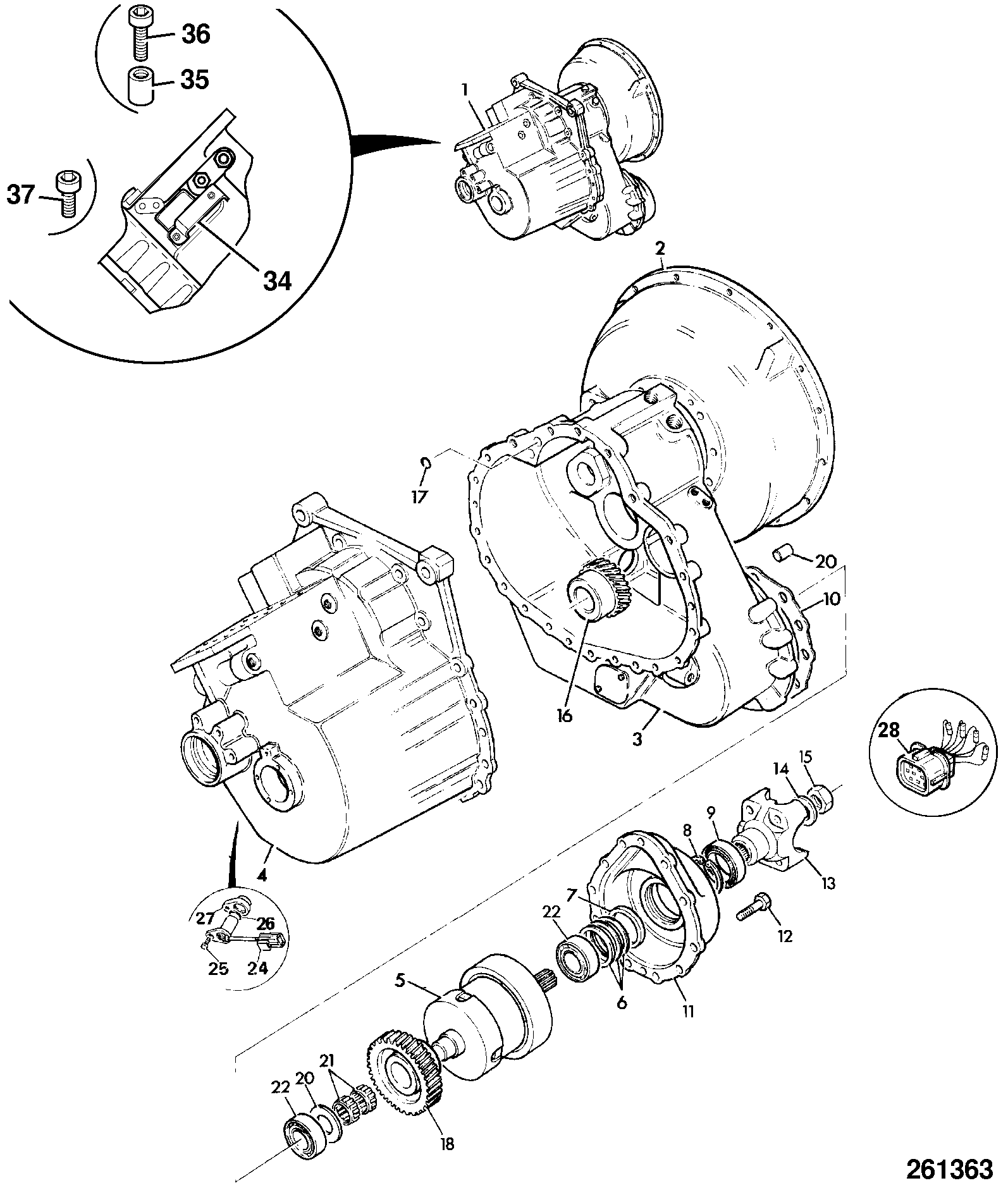 Коробка передач 449/13160 JCB