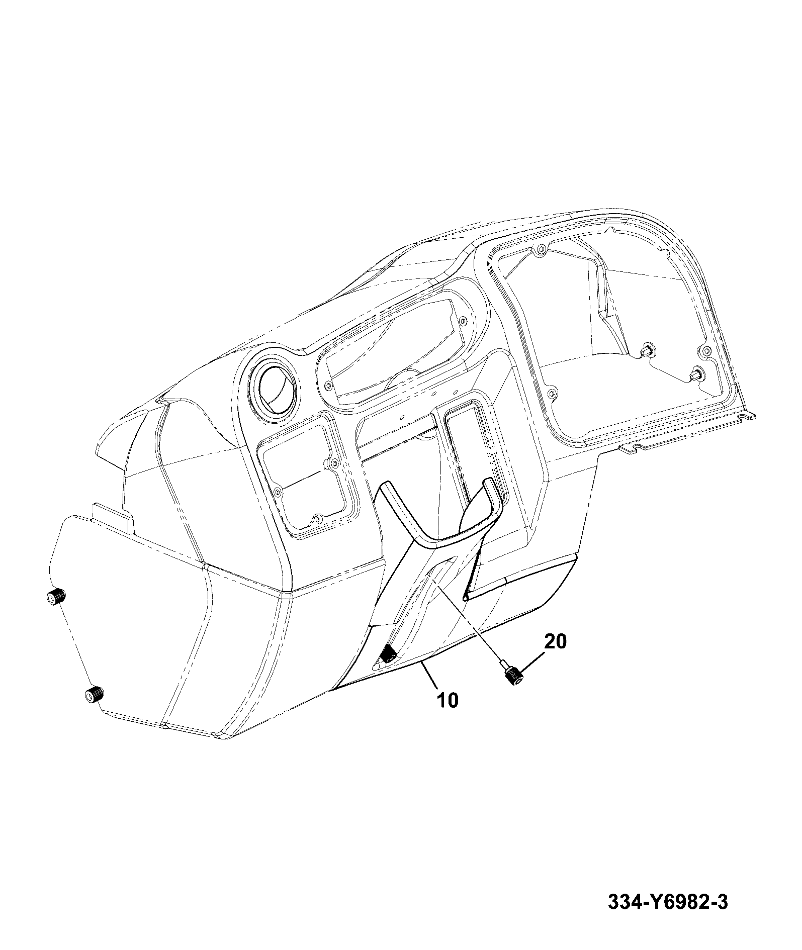 Крышка 334/Y6981 JCB