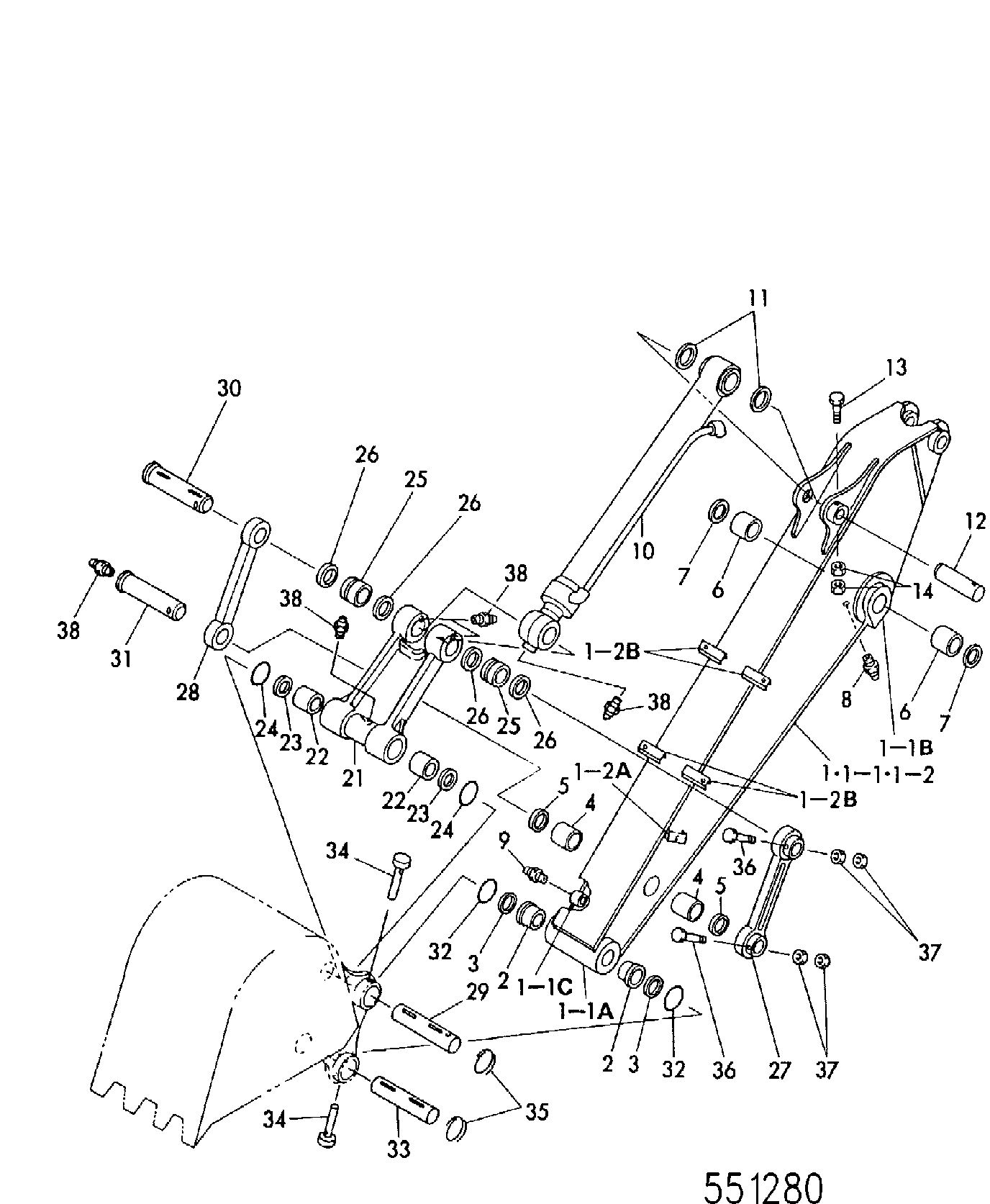 Ниппель M010C0816 JCB