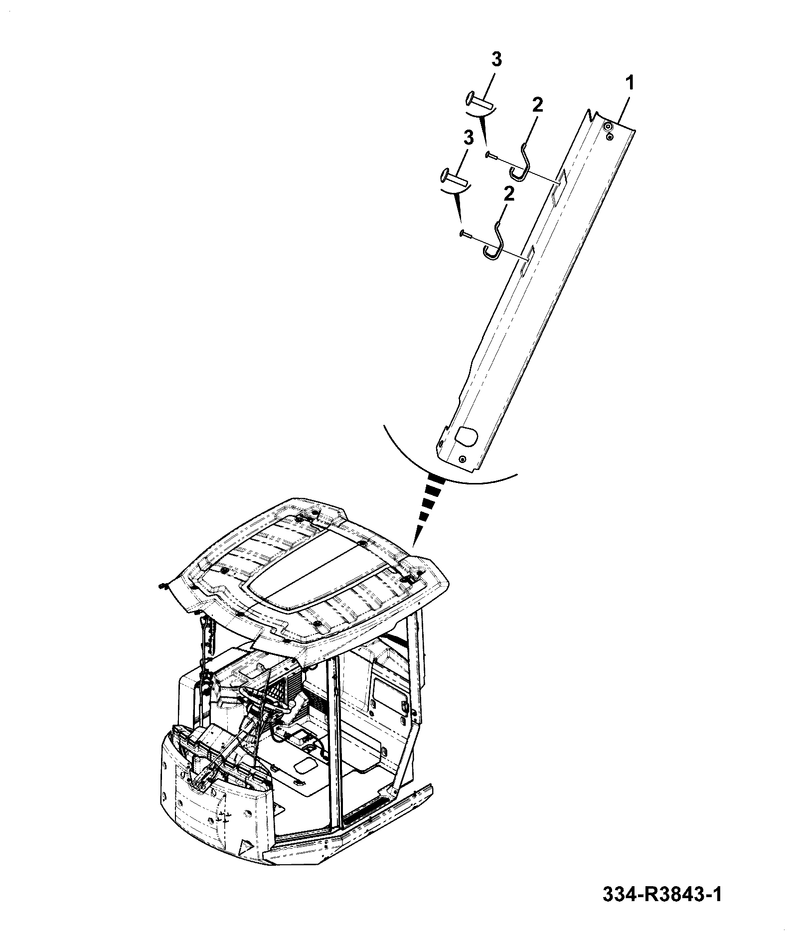 Молдинг 334/T0956 JCB