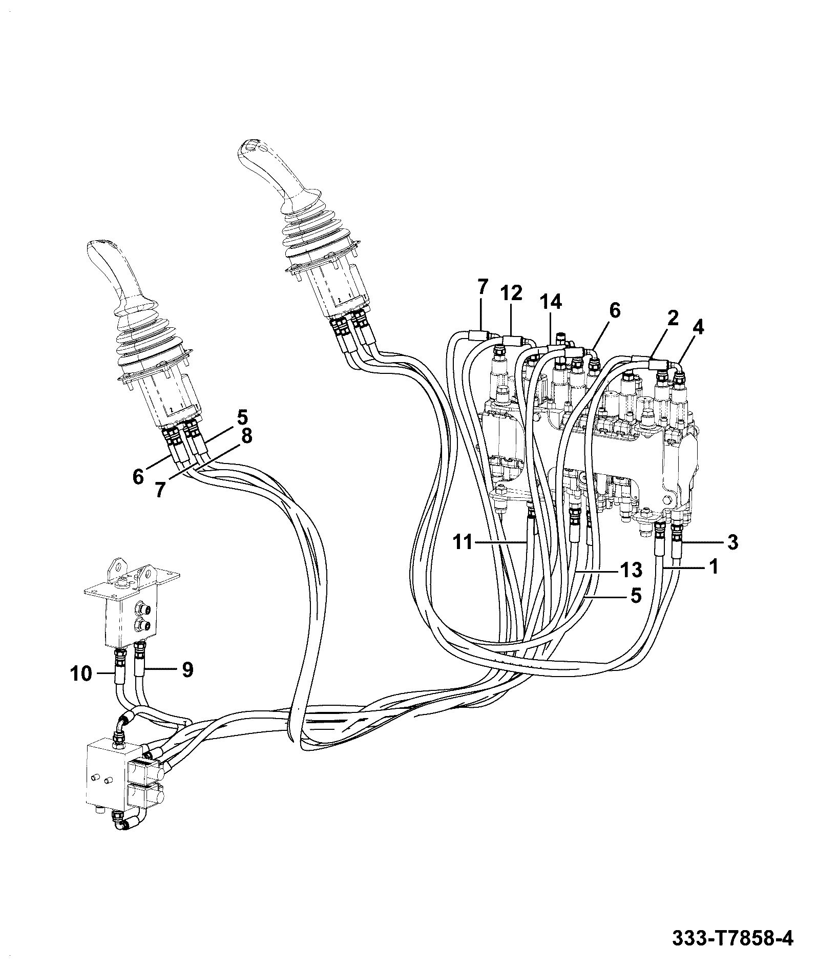 Шланг 333/V6949 JCB