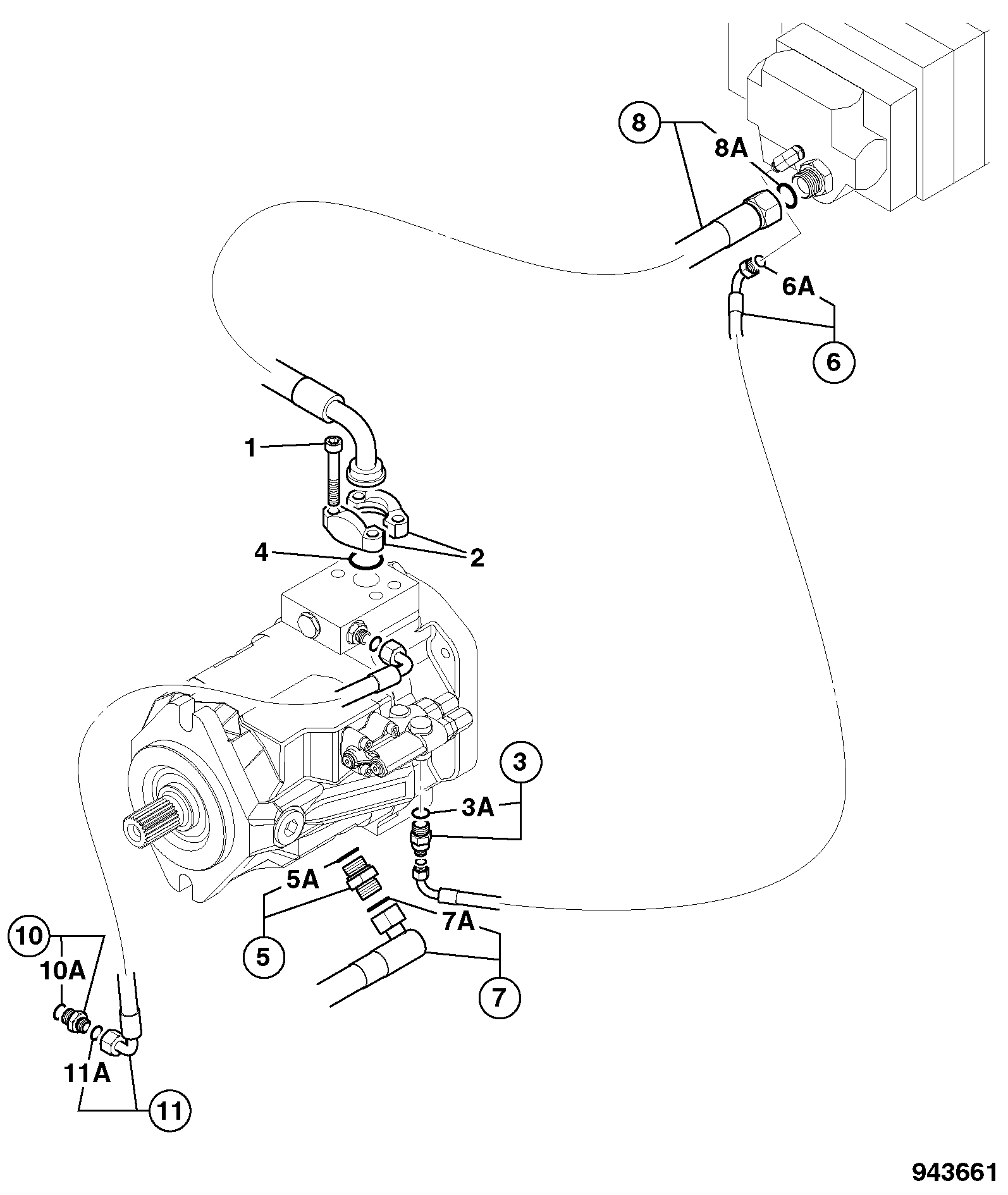 Шланг 332/U0329 JCB