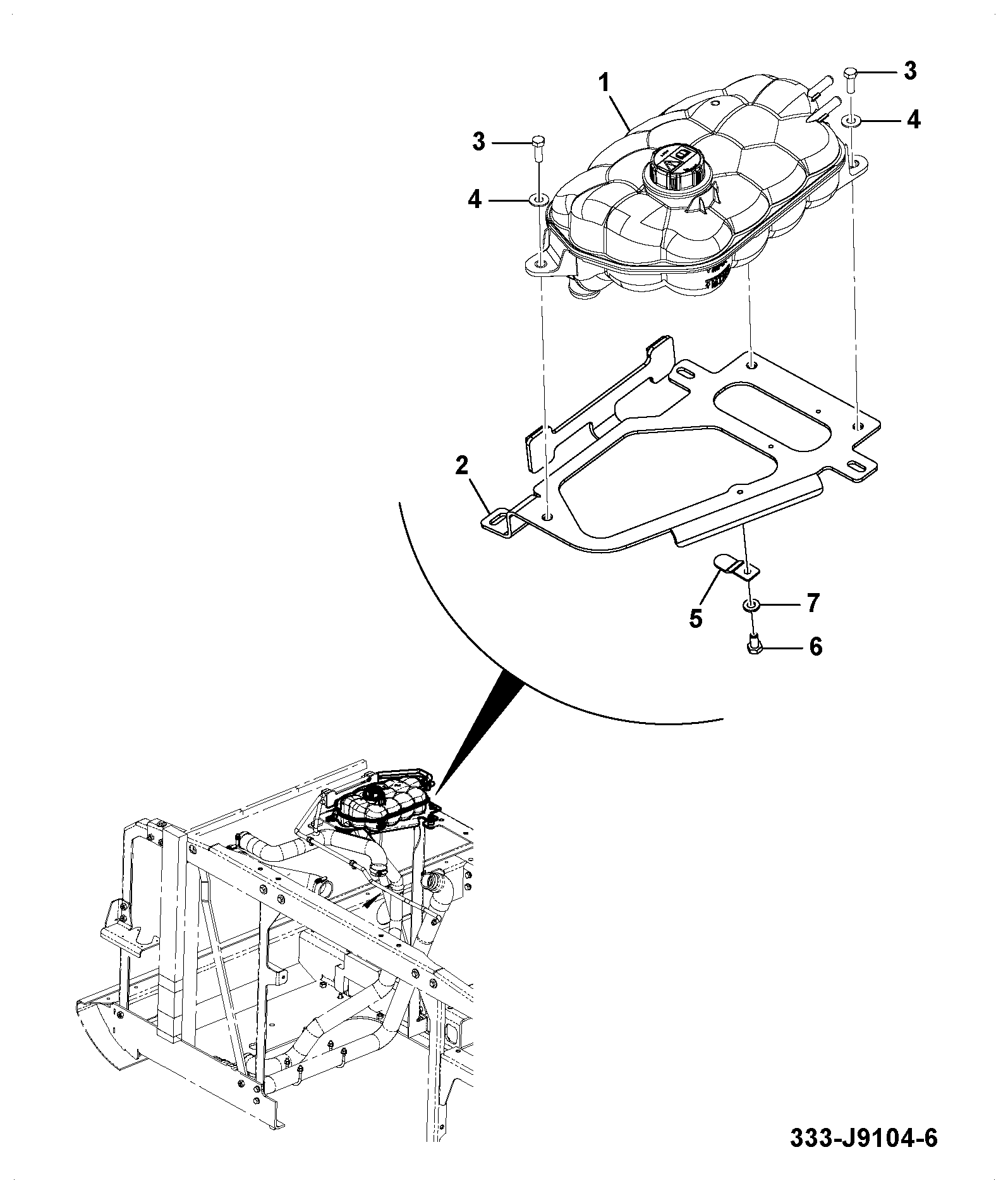 Опора 334/J4276 JCB