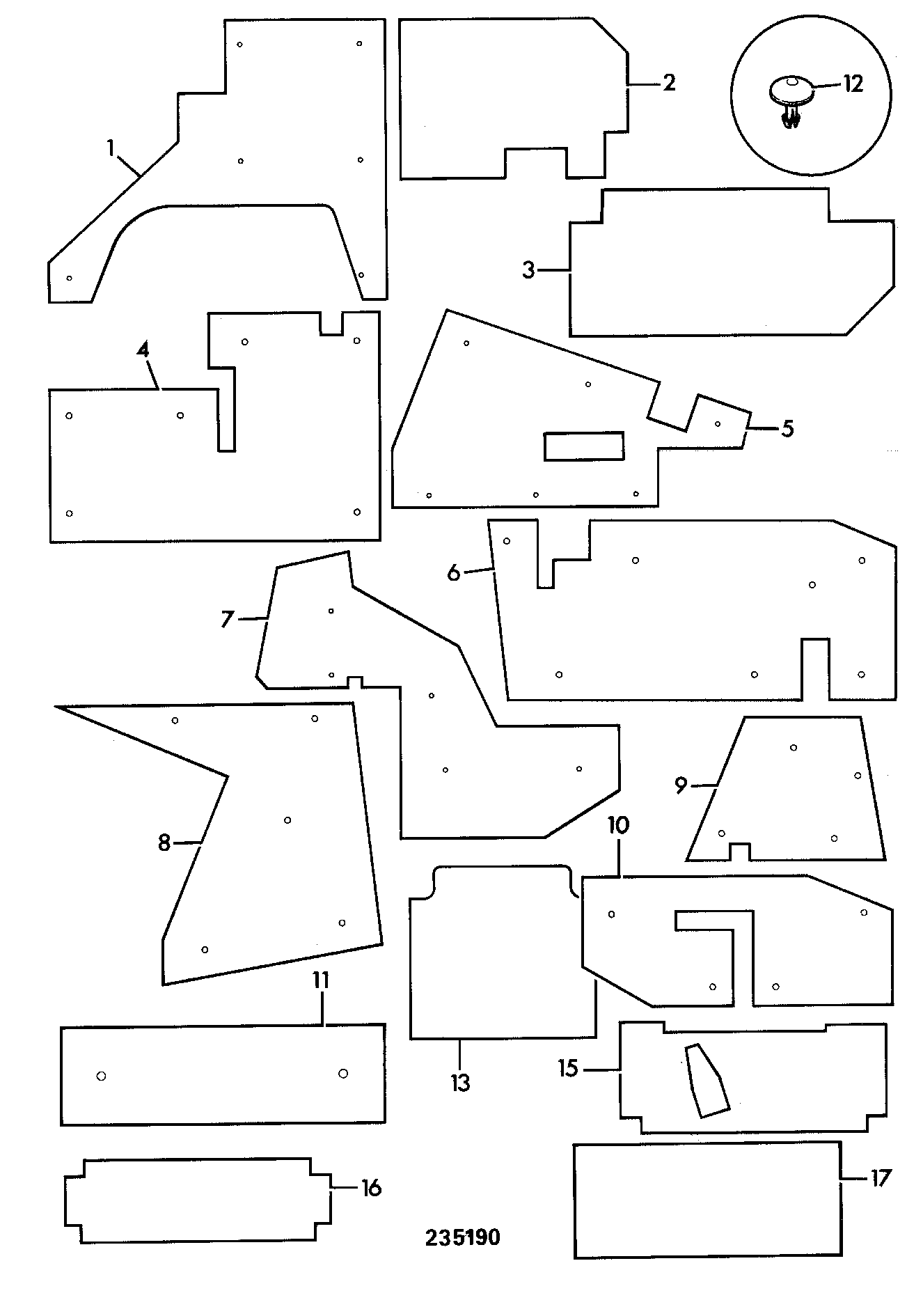 Панель 247/00418 JCB