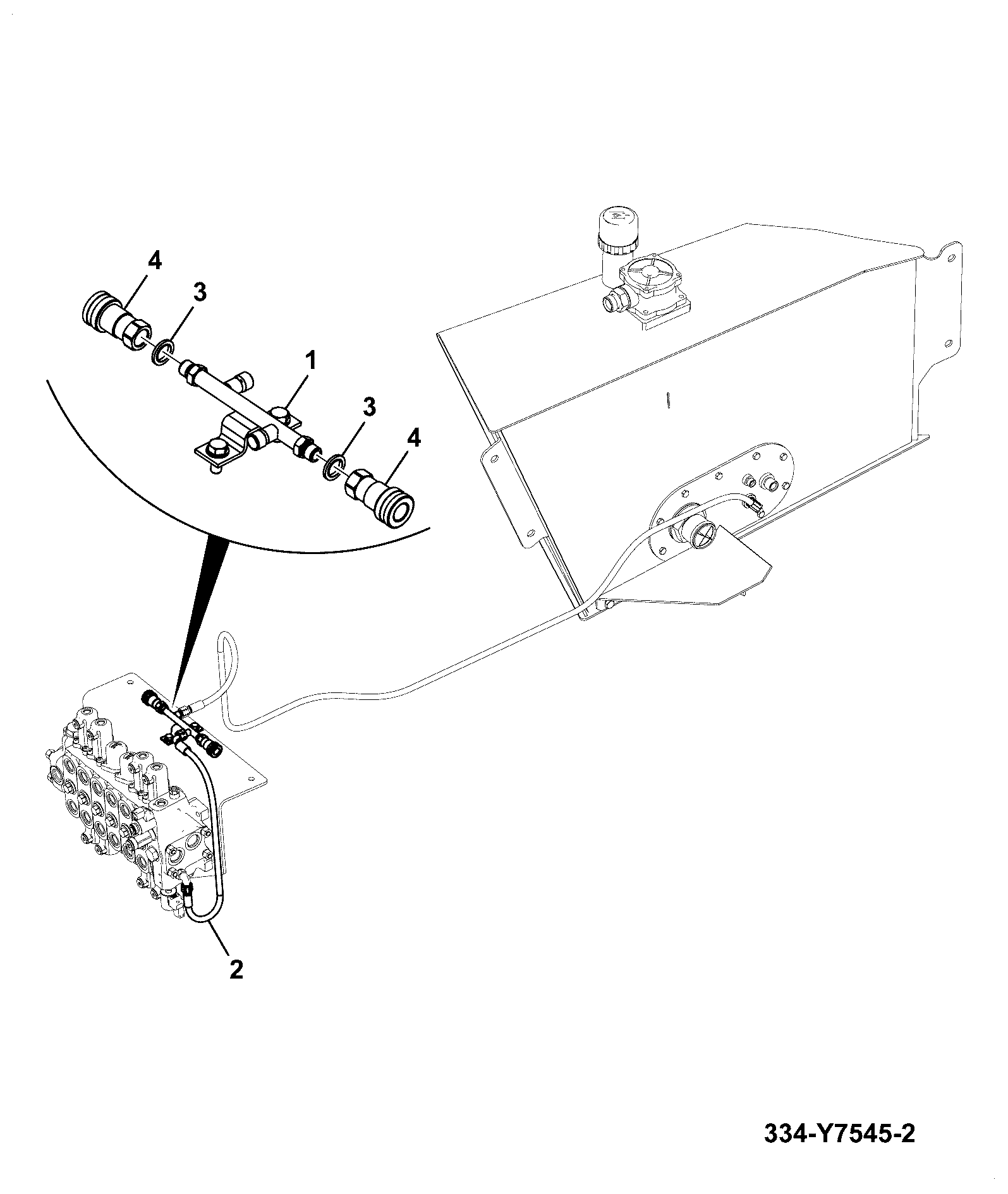 Шланг 334/Y7546 JCB