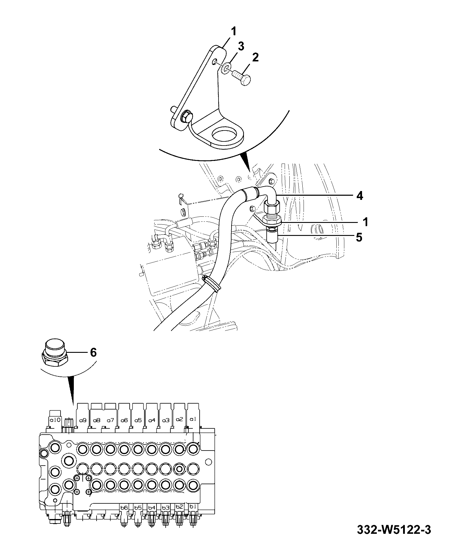 Шланг 332/W2533 JCB