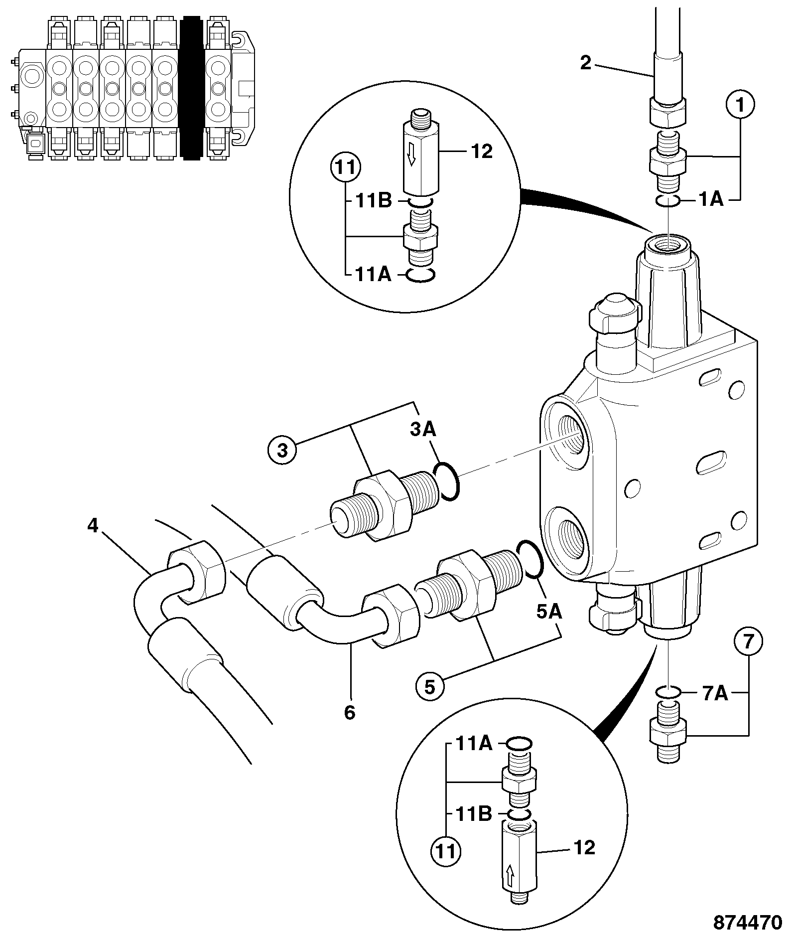 Клапан 25/223439 JCB