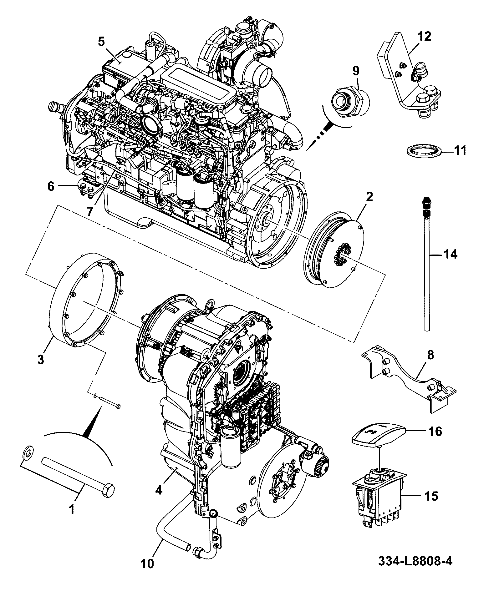 Сборка 334/L8805 JCB
