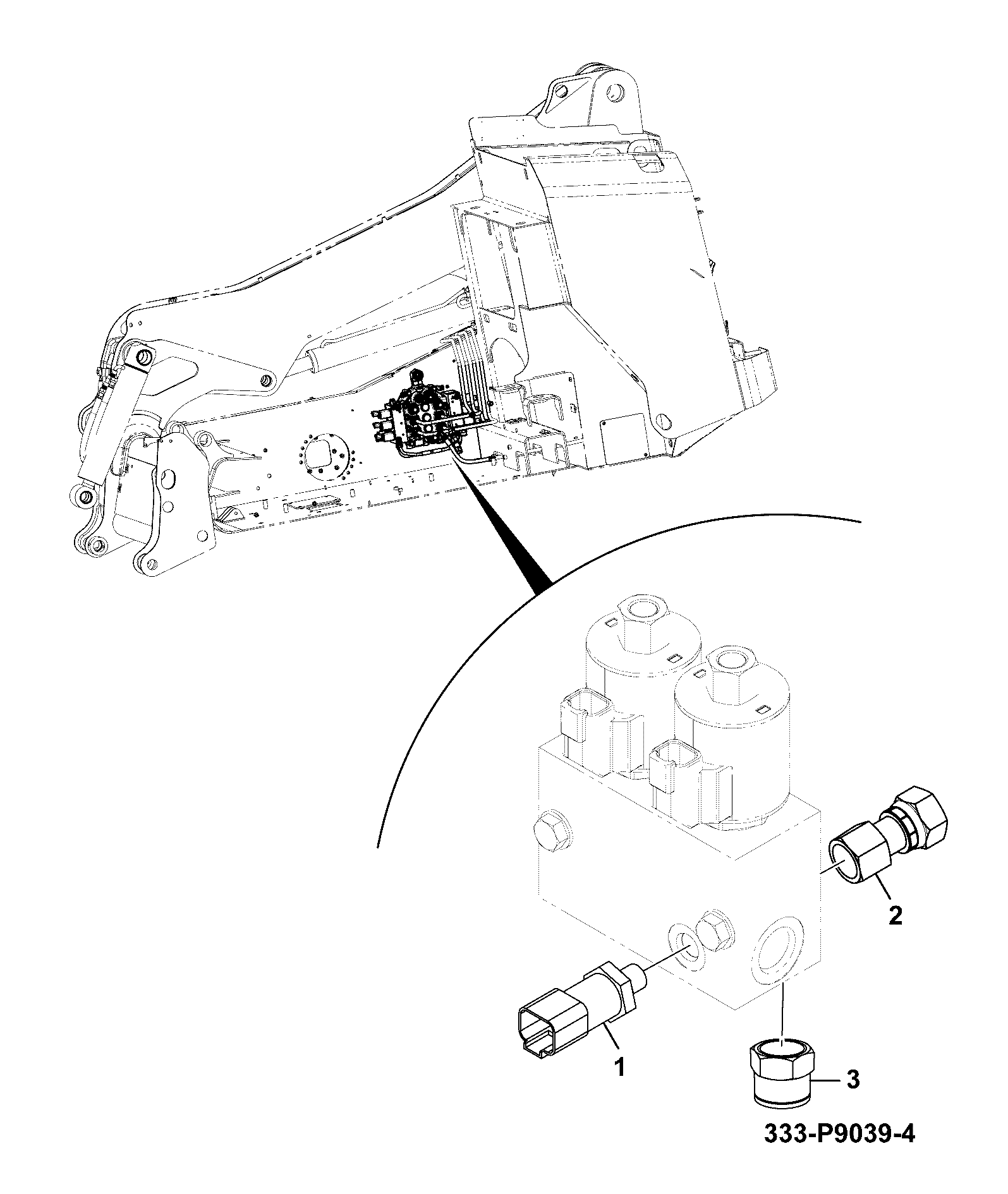 переходник 332/X5887 JCB