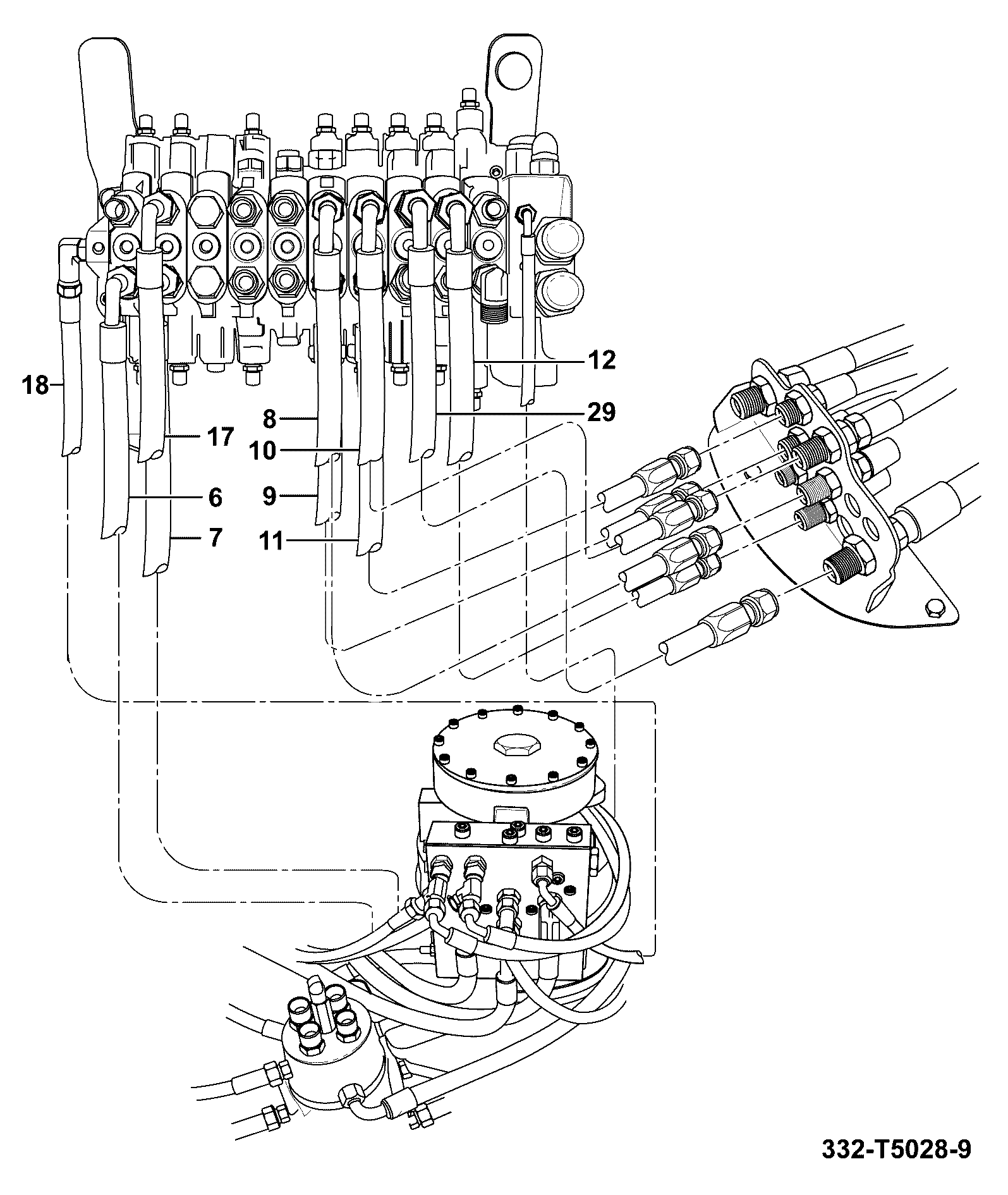 Шланг 332/T7964 JCB