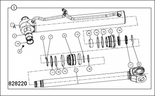 Гидроцилиндр 696/01806 JCB