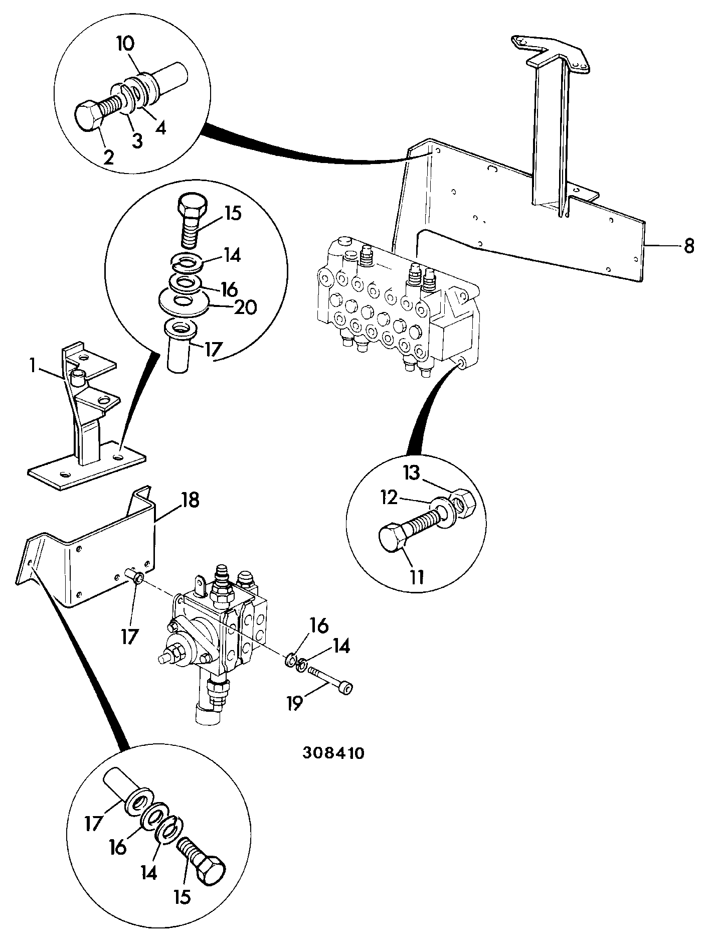 крепление 331/19085 JCB
