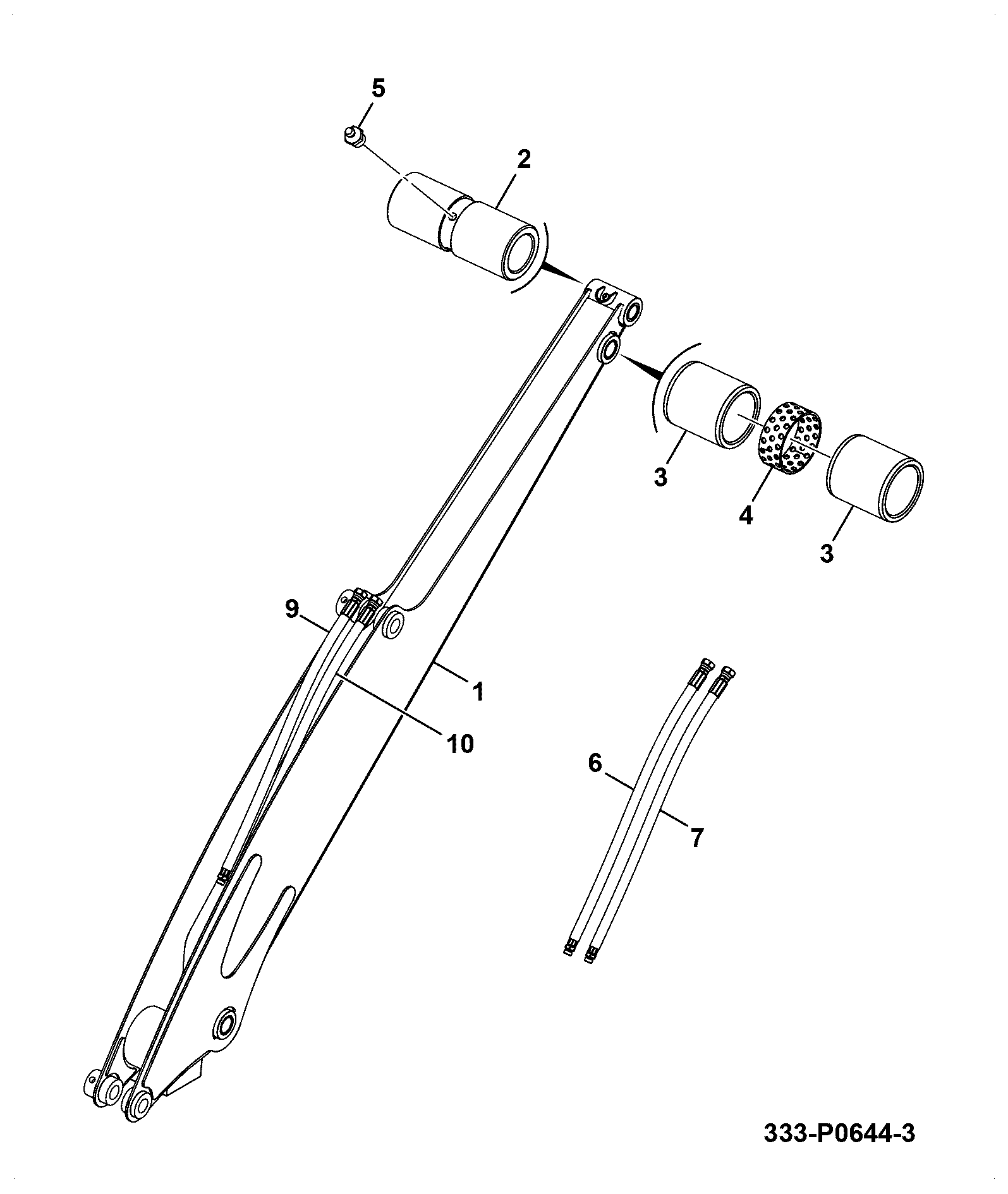 шланг 333/V5037 JCB